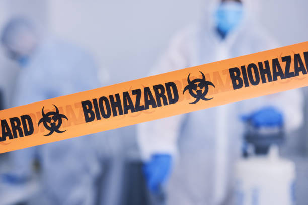 Professional Biohazard Cleanup technician working in Ozark, AR
